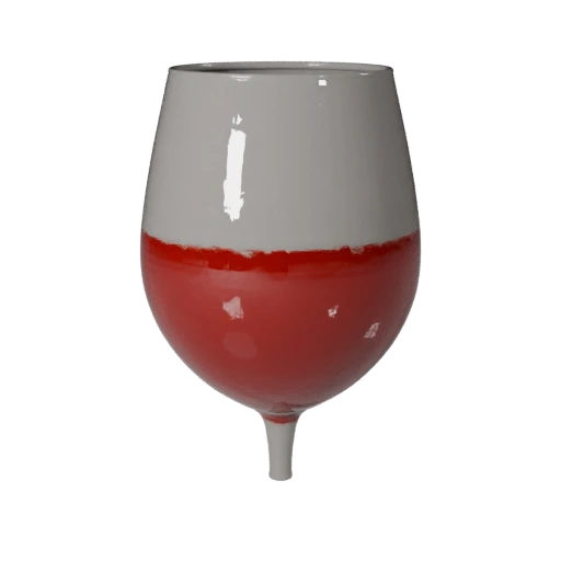Detailed Wine Glass 3D Render Asset for Studio Use