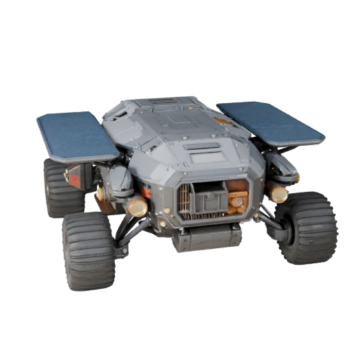 3D модель лунного грузового вездехода для Blender - Готов к рендерингу PBR