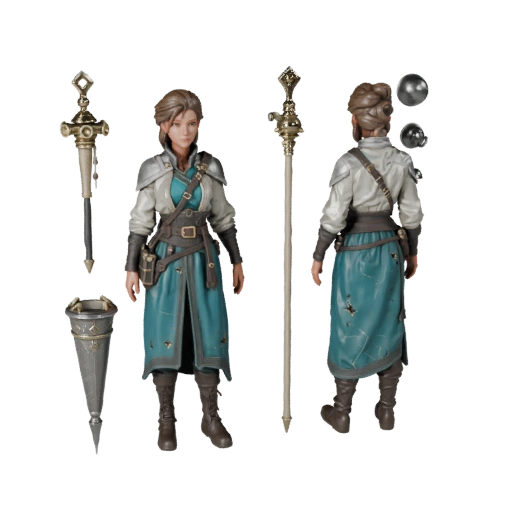 Фэнтези NPC продавец персонаж модель - с ригом