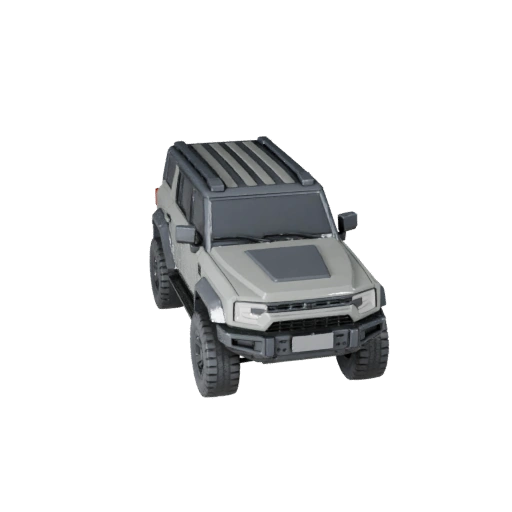 Печатный футуристичный внедорожник STL 3D модель для коллекционных предметов и