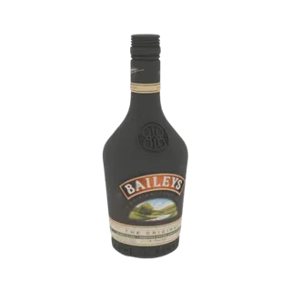 3D модель бутылки ликера Baileys The Original Irish Cream, демонстрирующая ее культовую форму и детали этикетки.
