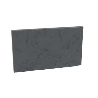 3D-модель грубой, текстурированной каменной панели с естественной, неровной поверхностью.