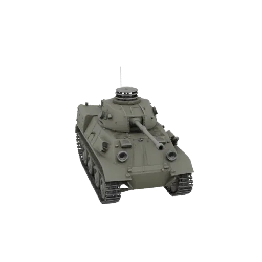 3D модель японского бронеавтомобиля Type 87 в масштабе 1:56, вид спереди