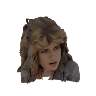 3D модель Сары Коннор из Терминатора (1984) с культовой прической 80-х и решительным выражением лица.