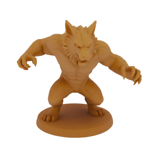 Фэнтези Оборотень Враг Миниатюра STL