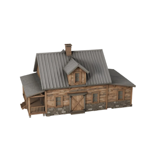 Modello 3D Casale - Asset Realistico Archviz per Architettura