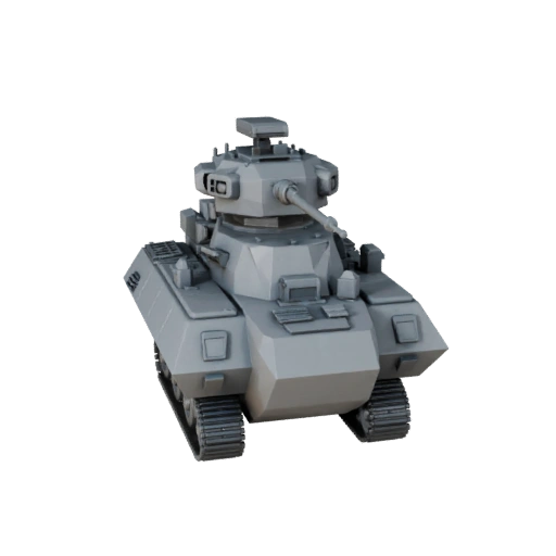 Низкополигональный военный корабль-разрушитель 3D модель для Unity и Unreal