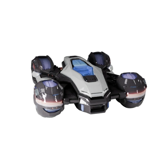 3D модель ховербайка для Blender - готовый к рендерингу ассет