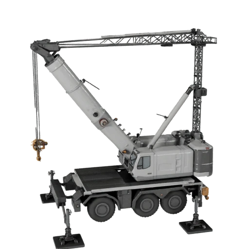 Мобильный кран 3D модель для Blender - Готовый к рендерингу ассет