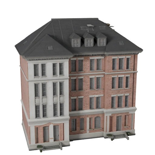 Modello 3D Casa Coloniale per Unreal - Asset in Tempo Reale