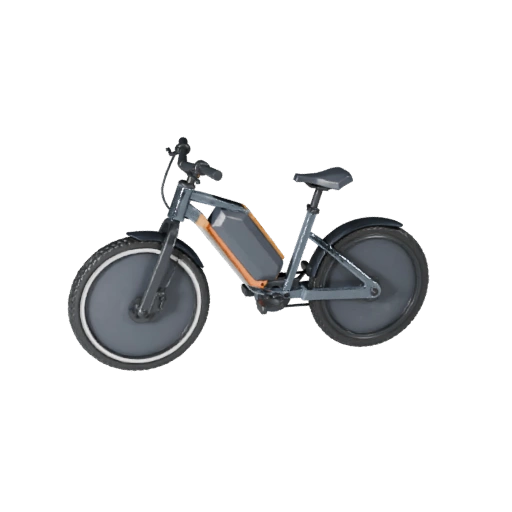 Низкополигональный электровелосипед 3D модель для Unity и Unreal