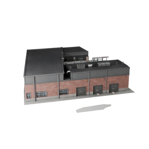 3D модель очистных сооружений для Unity - игровой ресурс