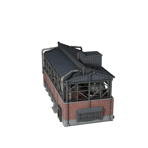 3D модель водоочистной станции для Unreal - Asset для реального времени