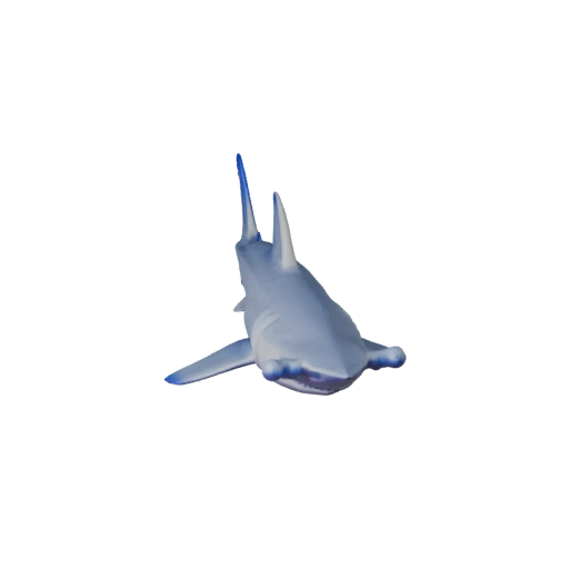 Высокополигональная 3D модель акулы-молота - STL ресурс для печати