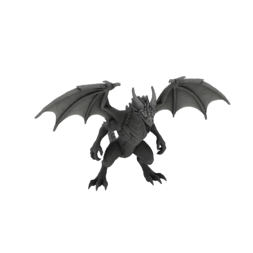 Фэнтези дракон босс миниатюра STL - в_ярости