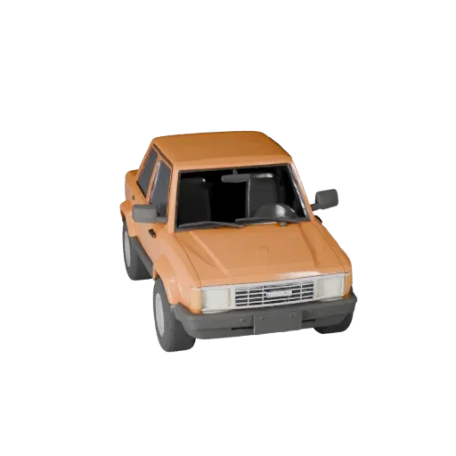 Готовый к игре городской автомобиль 3D модель для использования в реальном времени PBR ресурс