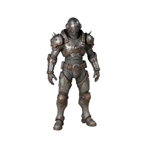 Реалистичный 3D-персонаж ученого-NPC, вид в окне движка, готовый ассет для Unreal Engine в стоячей позе с PBR