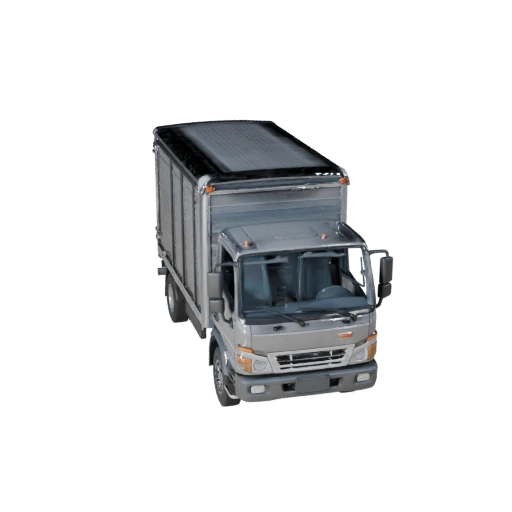 Готовый к игре бортовой грузовик 3D модель для использования в реальном времени