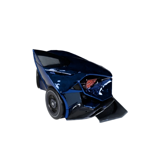 Высокополигональный футуристичный автомобиль 3D модель для студийных рендеров