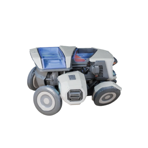 3D модель ховер-трака - высокополигональный PBR-ассет для студии