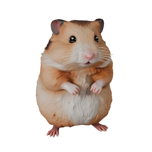 Высокополигональный 3D модель хомяка - Детальный STL ресурс для печати