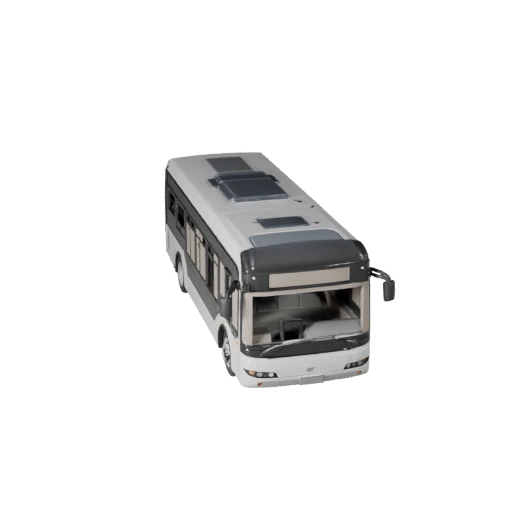 3D модель городского автобуса для Unreal Engine - Готовый игровой ресурс