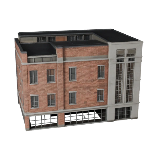 Duplex Haus 3D Modell für Unreal - Echtzeit-Asset für UE-Szenen