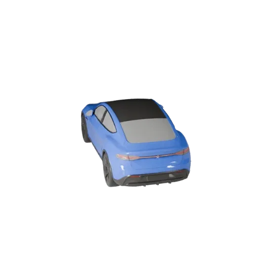 3D модель электромобиля для Blender и игр - Реалистичный PBR