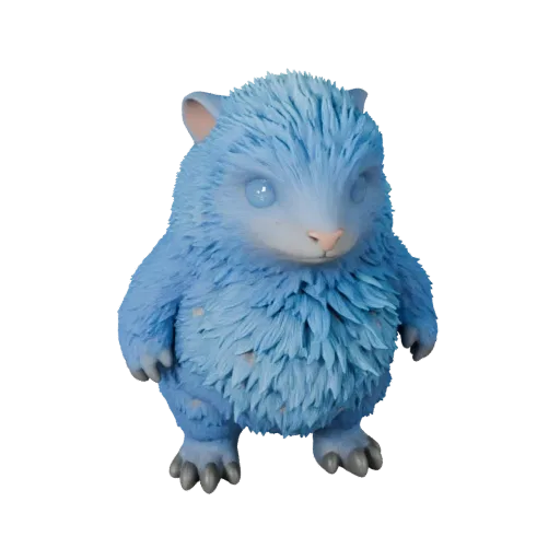 Высокополигональная 3D-модель Русской голубой кошки STL, изометрический вид, готовая к печати фигурка животного с детализацие