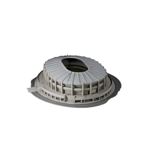 Printable Stadium Exterior STL 3D Model - Scale Asset