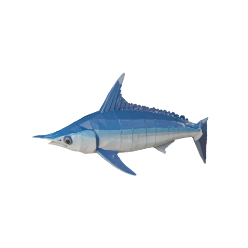 نموذج سمكة أبو سيف ثلاثي الأبعاد منخفض المضلع - أصل لعبة Unity مع FBX | PBR