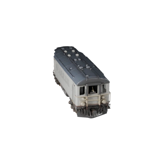 Готовый к игре паровоз 3D модель для использования в реальном времени