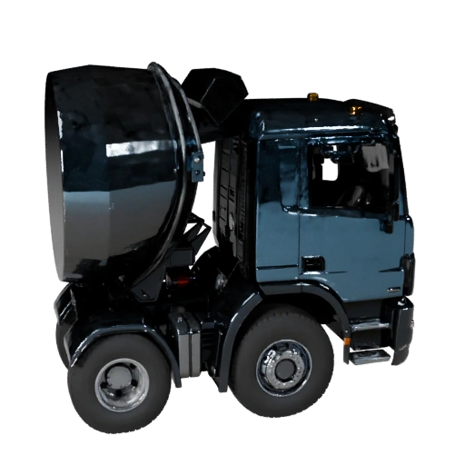 Высокополигональная 3D модель бетономешалки для студийных рендеров