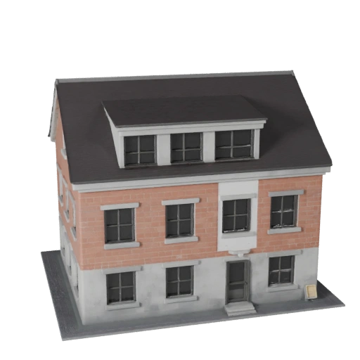 نموذج منزل صغير ثلاثي الأبعاد لـ Unity - أصل لعبة للهندسة المعمارية