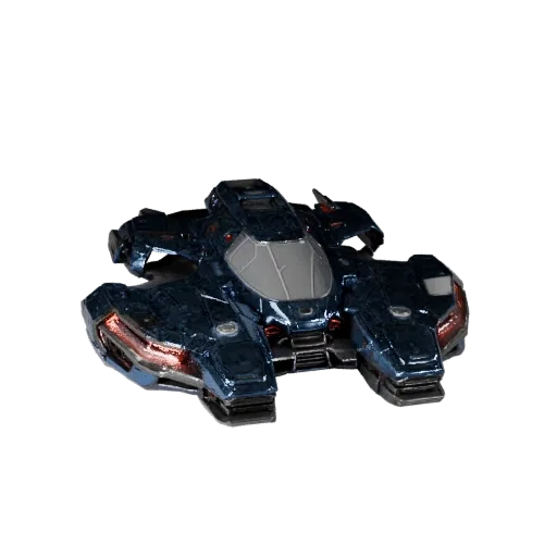 Печатаемая 3D-модель автомобиля в стиле Sci-Fi STL, изометрический вид, готовый к печати транспортный актив с футуристической