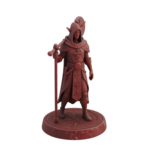 Фэнтези Эльф Клирик Миниатюра STL - Исследование