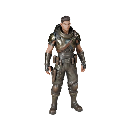 Постапокалиптический выживший персонаж - с ригом - Закаленный в боях