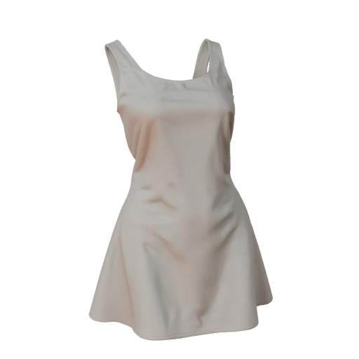Mini Dress 3D Asset for Studio Lighting and Cinema