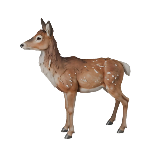 Олень 3D модель для Blender - PBR ассет с текстурами | Бесплатно