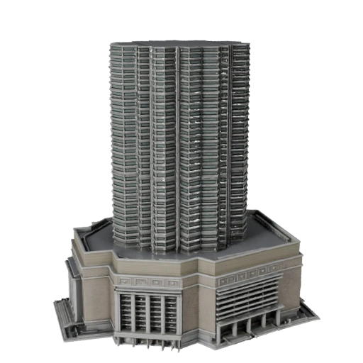 Petronas Towers 3D Modell für Unity - Spiel-Asset für Architektur