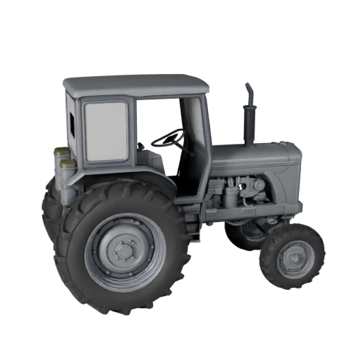 Печатный винтажный фермерский трактор STL 3D модель - Дисплей