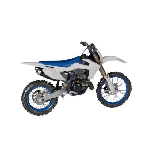 3D модель мотоцикла для бездорожья для Blender и игр - PBR актив