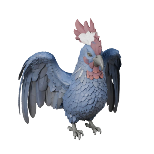 Высокополигональная 3D модель какаду - Детальный STL актив для печати