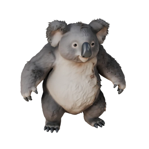 Реалистичная 3D модель коалы - rigged PBR ассет для игр | Royalty-Free