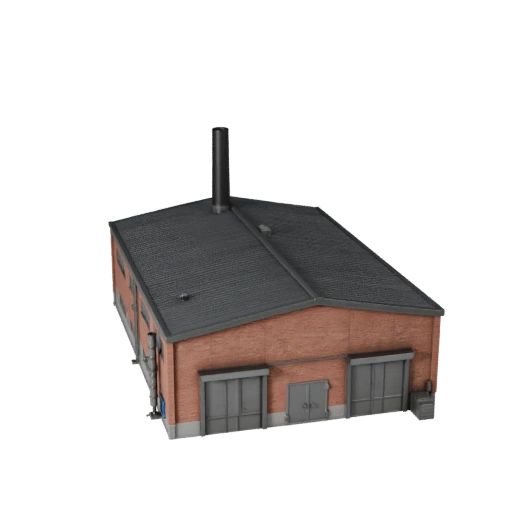 Печатная модель завода STL - Масштабный актив