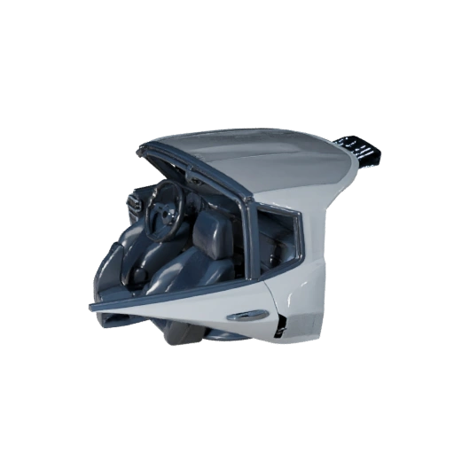 Высокополигональный мускул-кар в стиле мустанга 3D модель для студии