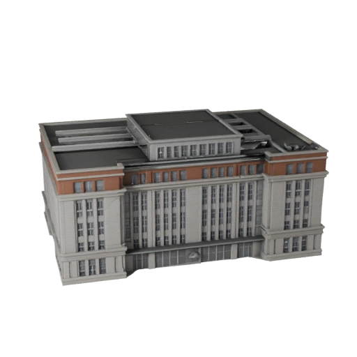 نموذج ثلاثي الأبعاد لمبنى متحف للبلندر - أصل للعرض