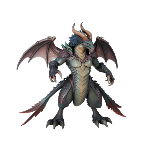 3D модель русалки для Blender - PBR ассет с текстурами | PBR