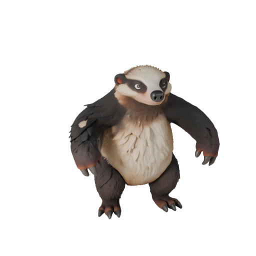 Мультяшный муравьед 3D модель - Стилизованный ассет для анимации | PBR