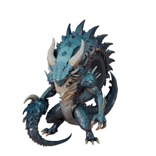 Низкополигональный 3D-модель Кракена - Игровой ресурс Unity с FBX | Бесплатно